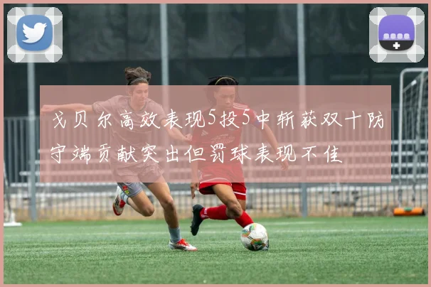 戈贝尔高效表现5投5中斩获双十防守端贡献突出但罚球表现不佳